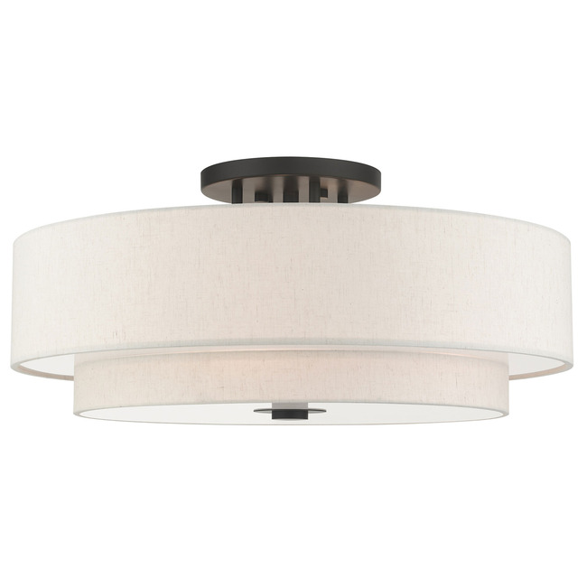 Meridian XL Double Semi Flush Ceiling Light by Livex Lighting