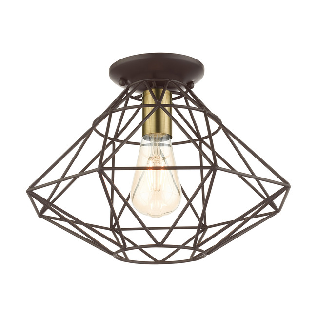 Geometric Flush Ceiling Light by Livex Lighting