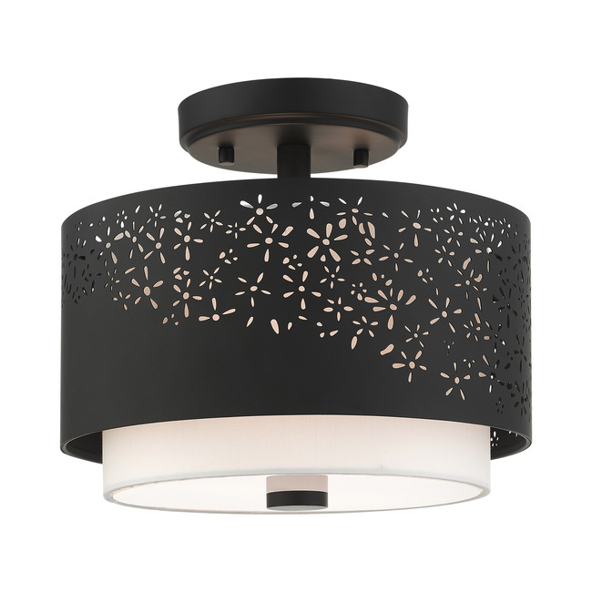 Noria Petite Semi Flush Ceiling Light by Livex Lighting