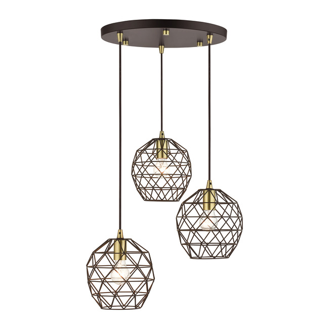 Geometrix Multi Light Pendant by Livex Lighting