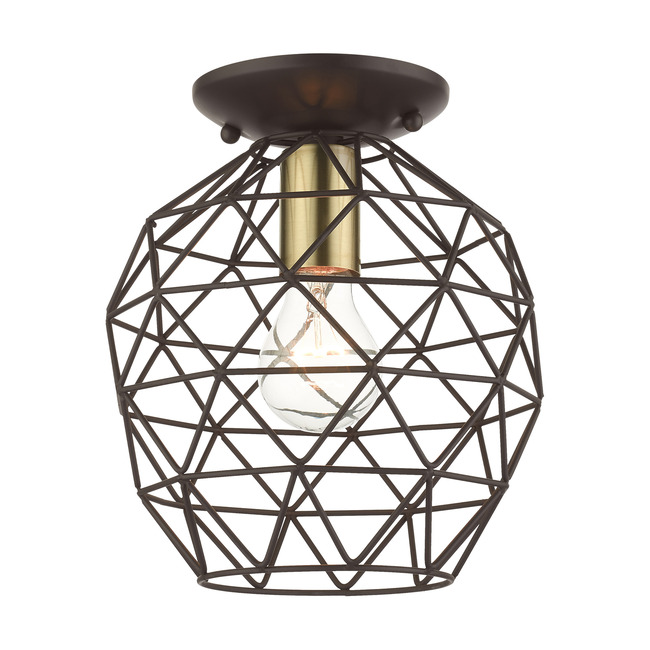 Geometrix Semi Flush Ceiling Light by Livex Lighting