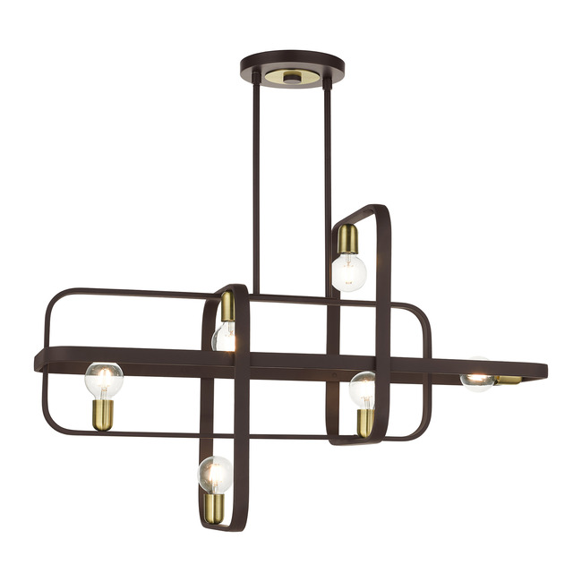 Bergamo Linear Chandelier by Livex Lighting