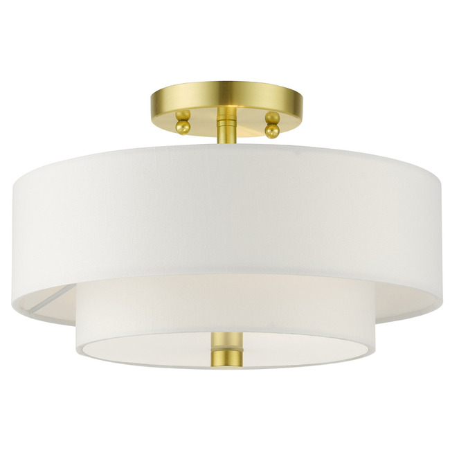 Meridian Double Semi Flush Ceiling Light by Livex Lighting