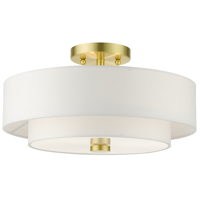 Meridian Double Semi Flush Ceiling Light by Livex Lighting