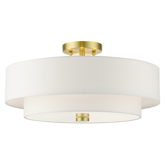Meridian Double Semi Flush Ceiling Light by Livex Lighting