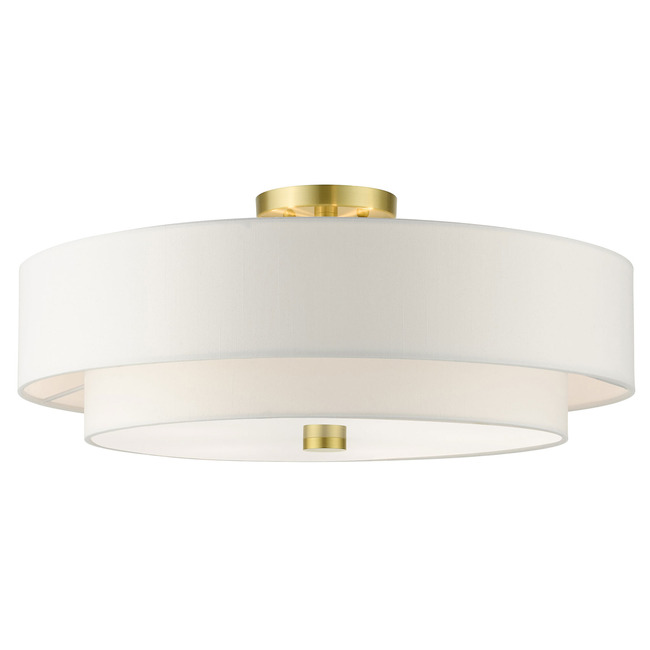 Meridian Double Semi Flush Ceiling Light by Livex Lighting