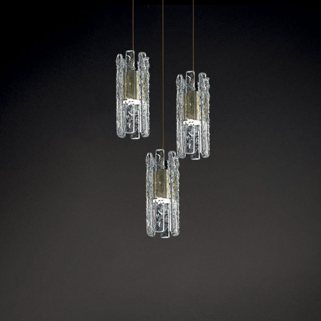 Vegas Round Multi Light Pendant by Masiero