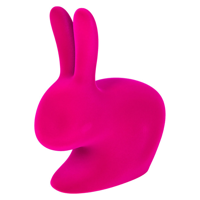 Rabbit Baby Velvet Chair by Qeeboo