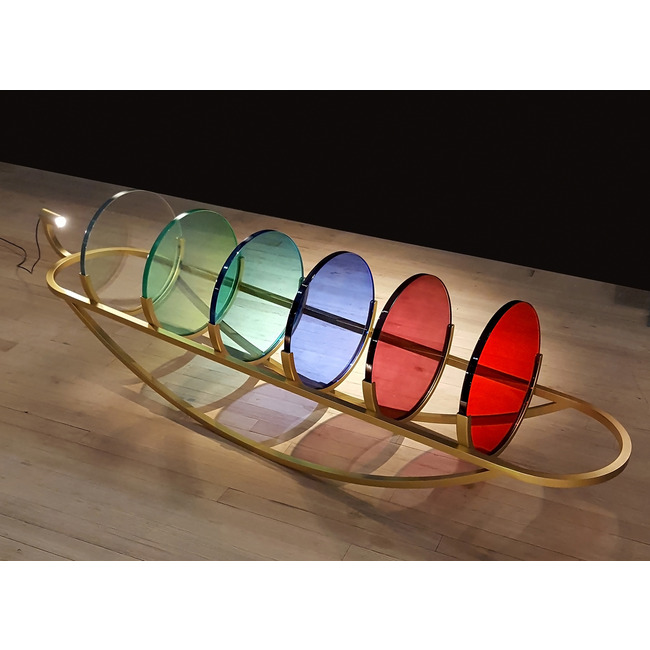 Dondolo Glass Discs Floor Lamp by Wonderglass