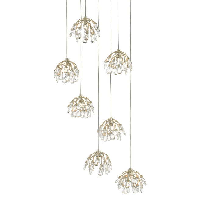 Crystal Bud Multi Light Pendant by Currey and Company