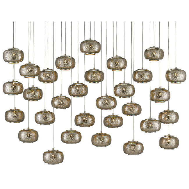 Pepper Linear Multi Light Pendant by Currey and Company