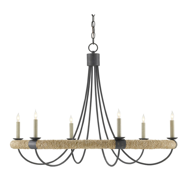 Shipwright Chandelier by Currey and Company