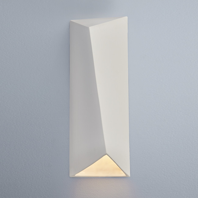 Diagonal Rectangle Outdoor Wall Sconce by Justice Design