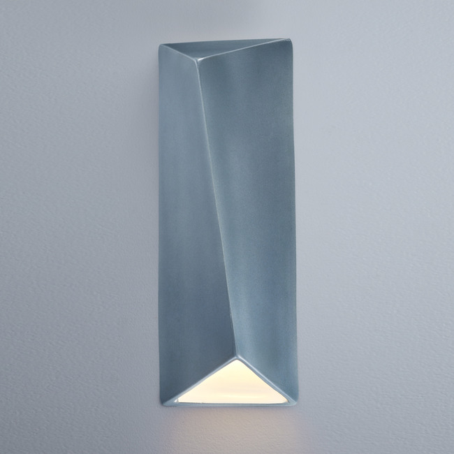 Diagonal Rectangle Outdoor Wall Sconce by Justice Design