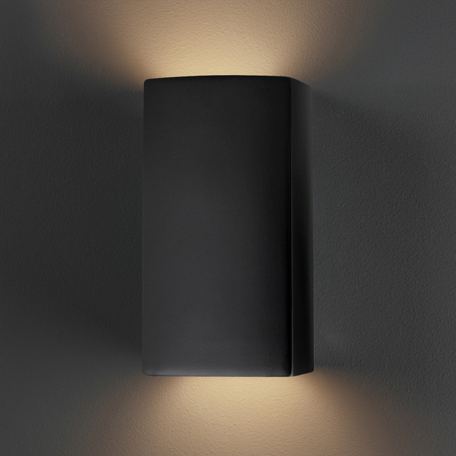 Ceramic Tall Outdoor Wall Sconce by Justice Design