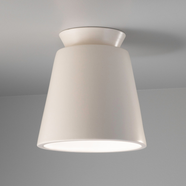 Trapezoid Outdoor Ceiling Light Fixture by Justice Design