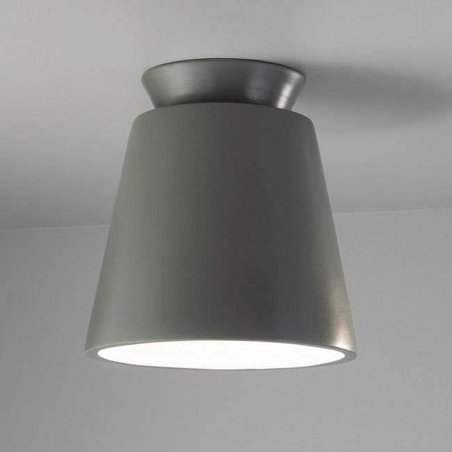 Trapezoid Outdoor Ceiling Light Fixture by Justice Design