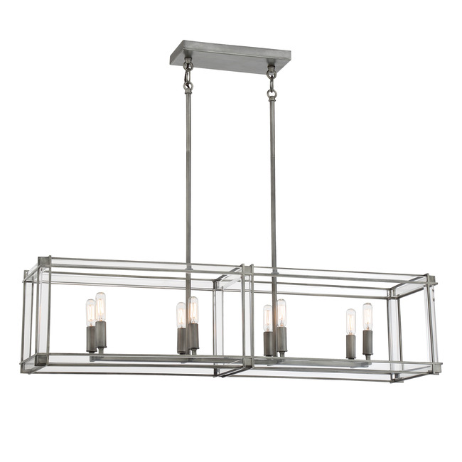 Langen Square Linear Chandelier by Minka Lavery