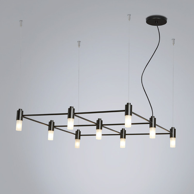Quadrante Square Chandelier by Tooy