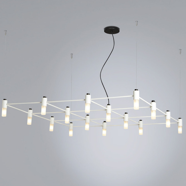Quadrante Square Chandelier by Tooy