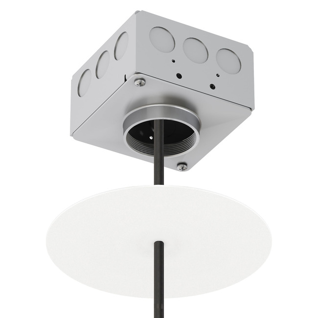 Vanishing Point 120V Pendant Cord Ceiling Connection System by PureEdge Lighting