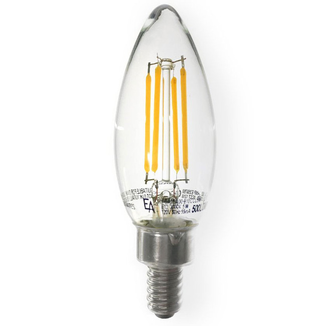 B10 Candelabra Base Filament 5W 120V 2700K 90CRI 2-Pack by Emery Allen
