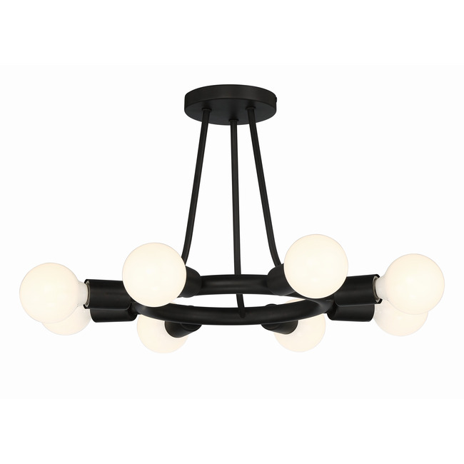 Dakota Semi Flush Ceiling Light by Crystorama