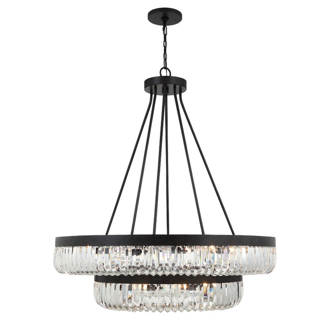 Alister Two-Tier Chandelier by Crystorama