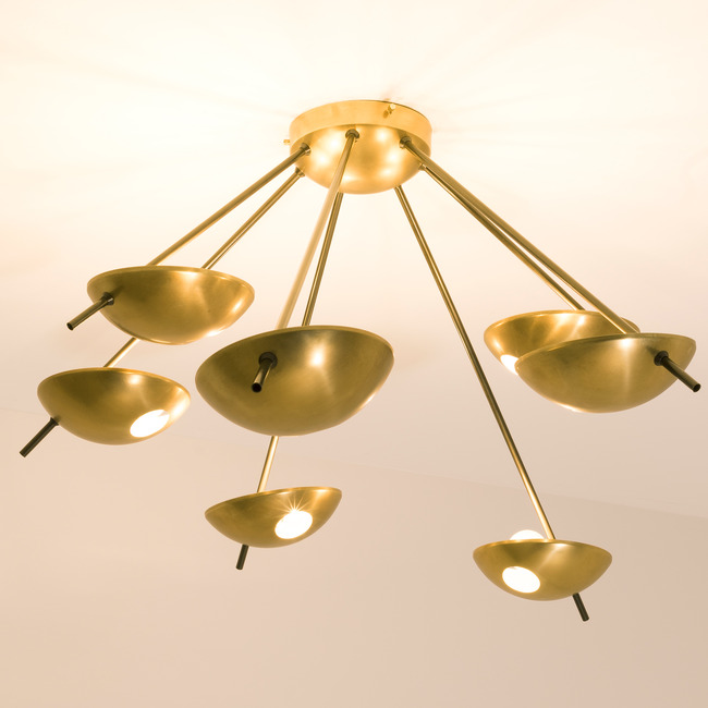 Helios Septem Ceiling Light by dfm - Design for Macha