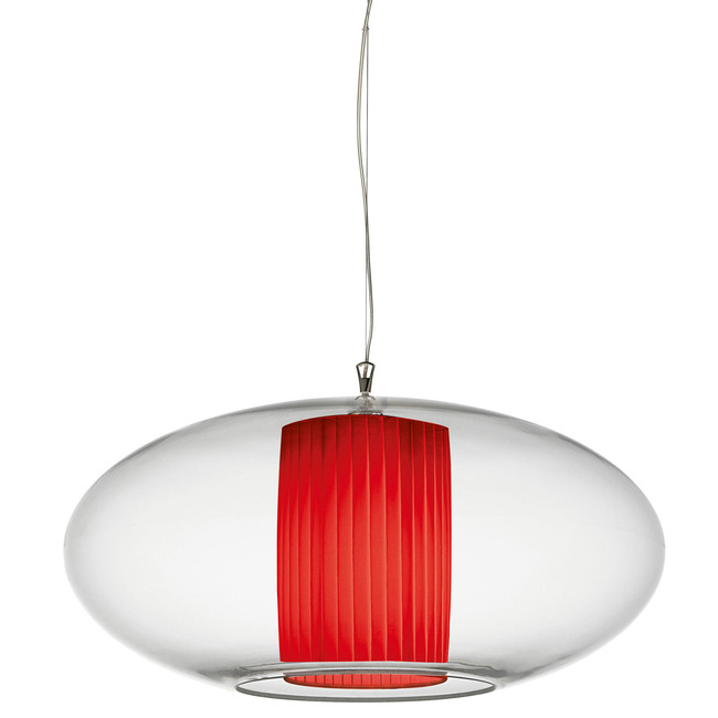 Ellisse Pleated Pendant by ModoLuce