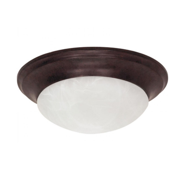 Twist and Lock Ceiling Light With Alabaster Glass by Nuvo Lighting
