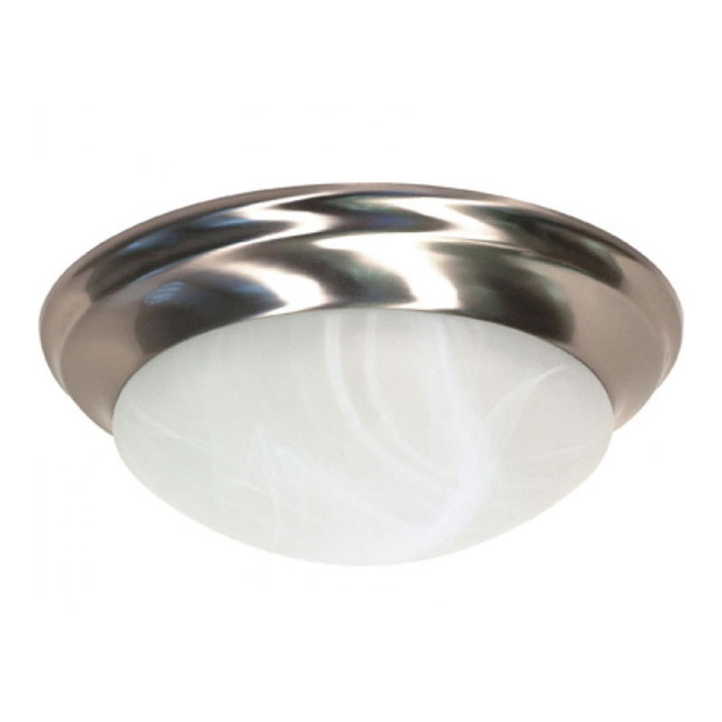 Twist and Lock Ceiling Light With Alabaster Glass by Nuvo Lighting