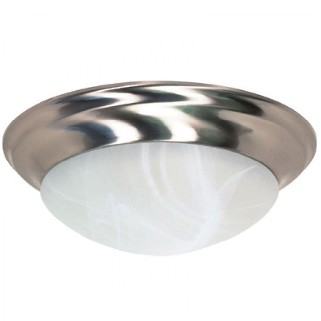 Twist and Lock Ceiling Light With Alabaster Glass by Nuvo Lighting