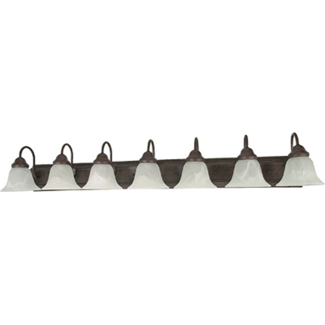 Ballerina Bathroom Vanity Light With Alabaster Glass by Nuvo Lighting