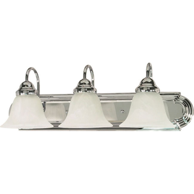 Ballerina Bathroom Vanity Light With Alabaster Glass by Nuvo Lighting