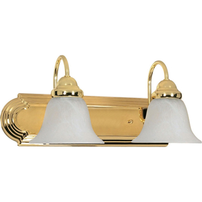 Ballerina Bathroom Vanity Light With Alabaster Glass by Nuvo Lighting