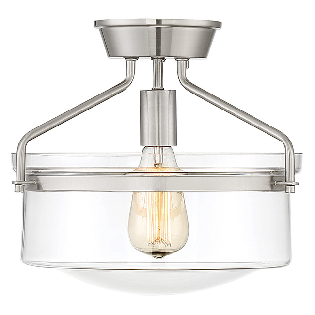 Hank Semi Flush Ceiling Light by Meridian Lighting