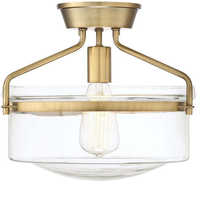 Hank Semi Flush Ceiling Light by Meridian Lighting