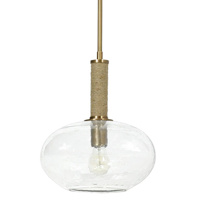 Bronson Wide Glass Pendant by Palecek