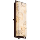 Alabaster Rocks Avalon Tall Indoor / Outdoor Wall Sconce