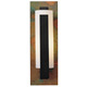 Forged Vertical Bar Wall Sconce w/Decorative Backplate