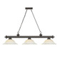 Cordon Linear Pendant with Flared Glass Shade
