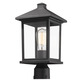 Portland Outdoor Post Light with Round Fitter