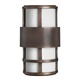 Saturn 120V Outdoor Pocket Wall Sconce w/ Opal Glass