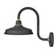 Foundry Outdoor 12 inch Industrial Shade Hook Arm Wall Light