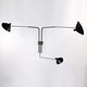 Serge Mouille Multi Rotating Arm Wall Sconce