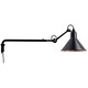 Lampe Gras N203 Conic Shade Telescoping Wall Sconce