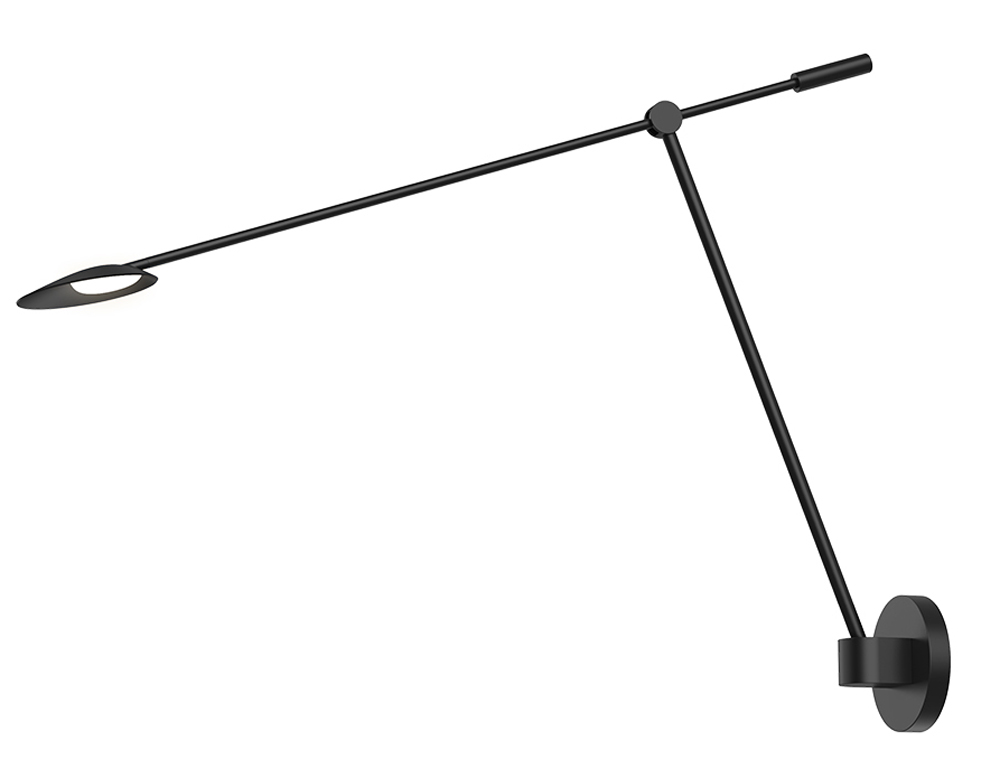 Rotaire Arm Wall Sconce by Kuzco Lighting WS90101 BK