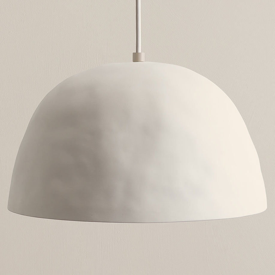 Elegant Lighting LD2410WH White Kenneth 14 Wide Pendant