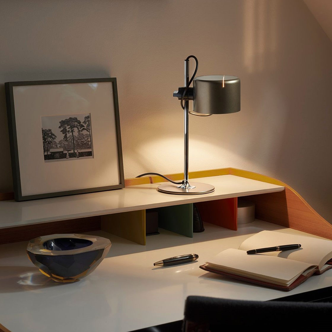 Mini Coupe Desk Lamp by Oluce Srl | OL-MINI-COUPE-2201-AB | OLC1034661